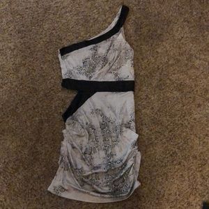 Snake skin colored dress